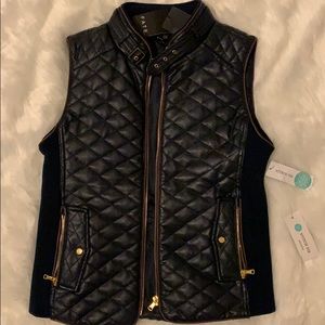 Fate Faux Leather Quilted Vest